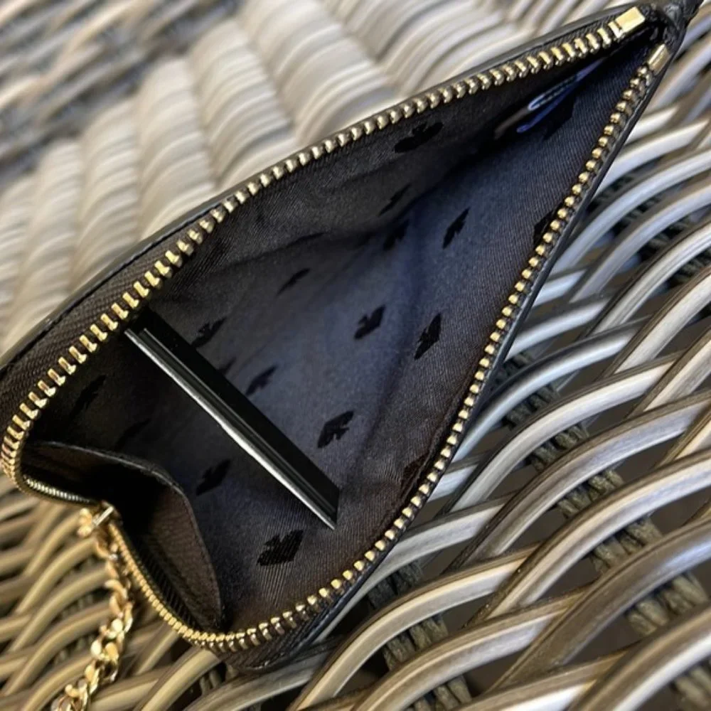 Kate Spade Darcy Medium L-Zip Card Holder Black - Picture 4 of 15